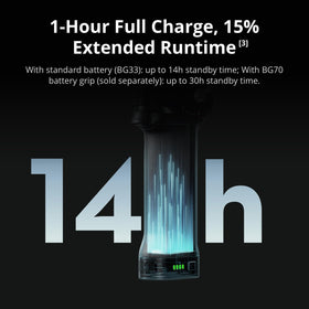 DJI RS 5 rapid charging capability reduces downtime between takes.