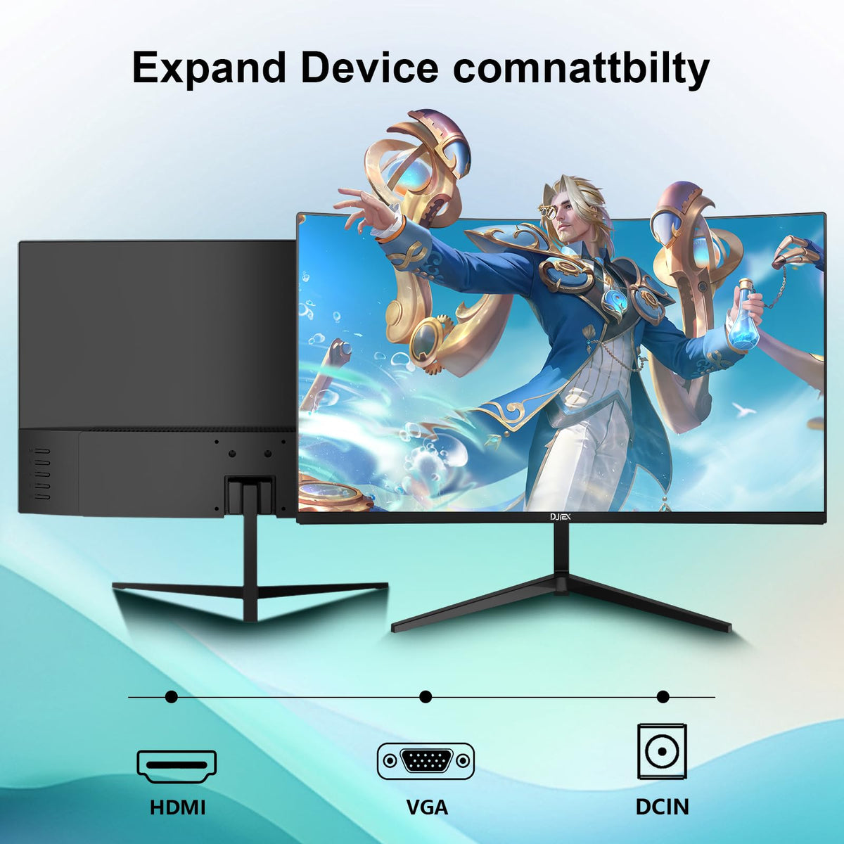 DJiEX wall-mount capable design fits compact desk setups