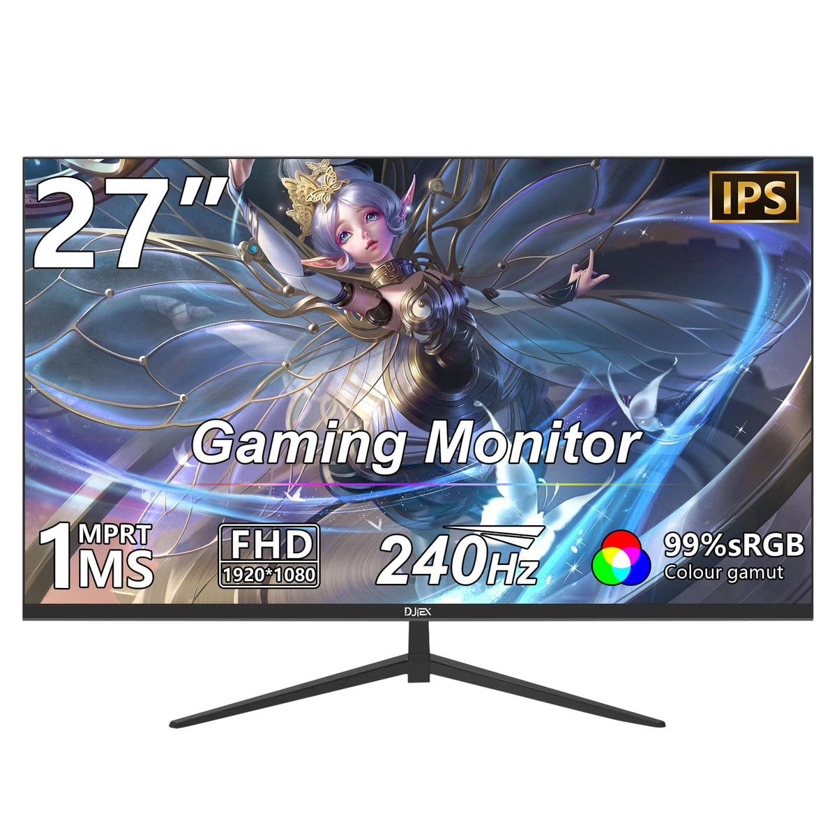 DJiEX 27-inch IPS monitor with 240Hz for ultra-smooth gameplay