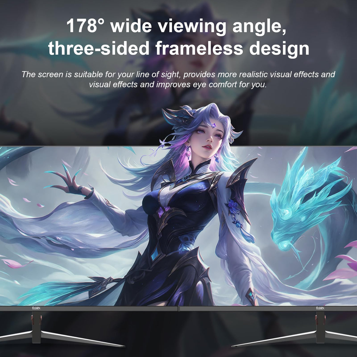 DJiEX setup example showing versatile home gaming and work setup.