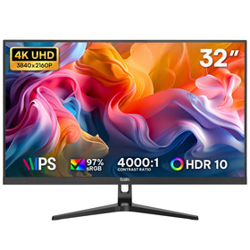 DJiEX 32 inch 4K monitor front view for crisp office visuals
