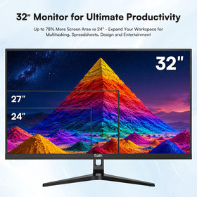 DJiEX 32 inch ergonomic stand for flexible desk placement