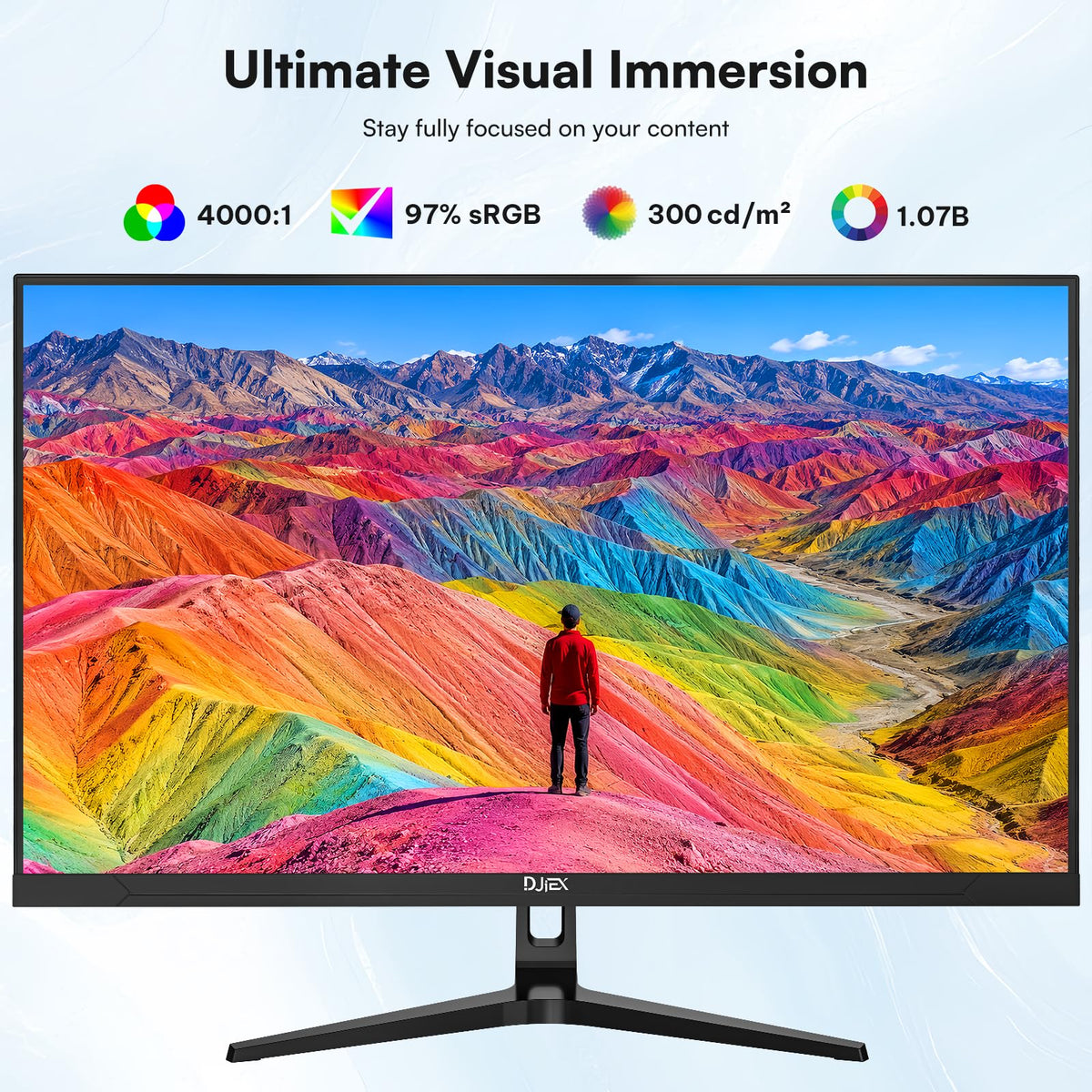 DJiEX IPS panel with EyeCare for comfortable viewing