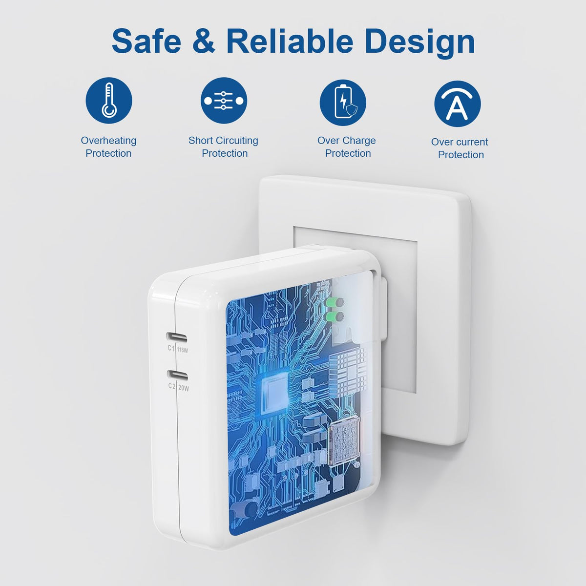 Djsanu safety features protect devices with smart protections during use.
