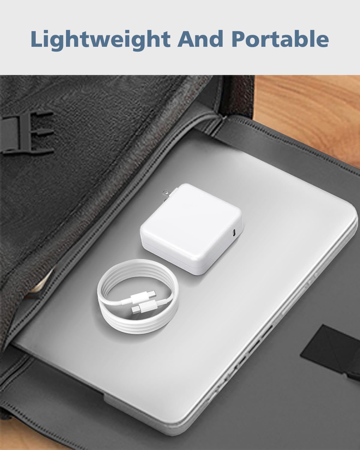 DJW 100W USB-C charger safety features and cooling system