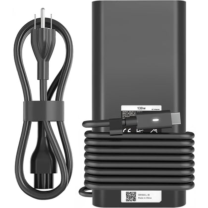DJW front view of 130W USB-C charger showing compact design and reliable power