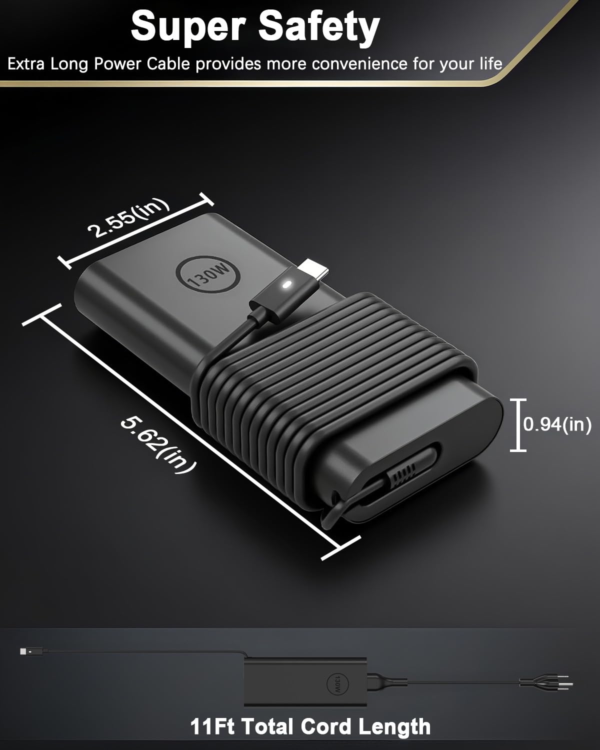 DJW charger next to hand for scale showing portable high-watt charging