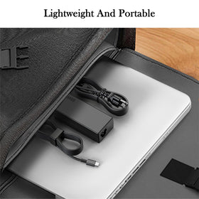 DJW 65W USB-C charger packaging with included accessories.