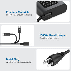 DJW 90W USB-C charger for Dell Latitude 5320 enables stable power on business trips