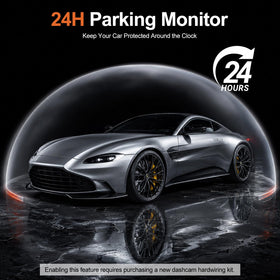 DKGEA Dash Cam infrared night vision enhances footage in low light.