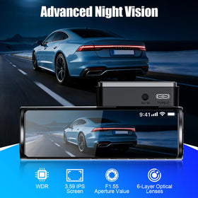 DKGEA night vision dash cam with F1.5 aperture improves low light visibility