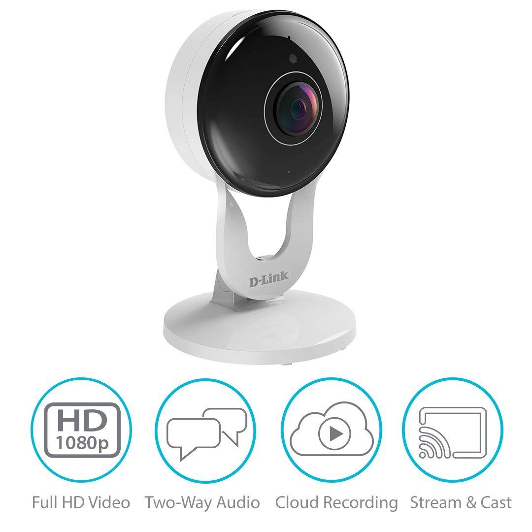 D-Link night vision demo capturing clear infrared view in darkness