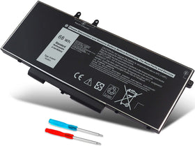 DMKAOLLK 3HWPP replacement battery front view showing connector and mounting points for quick fit