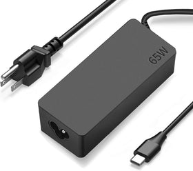 DMKAOLLK 65W USB-C charger for Lenovo, compact body for portable charging.