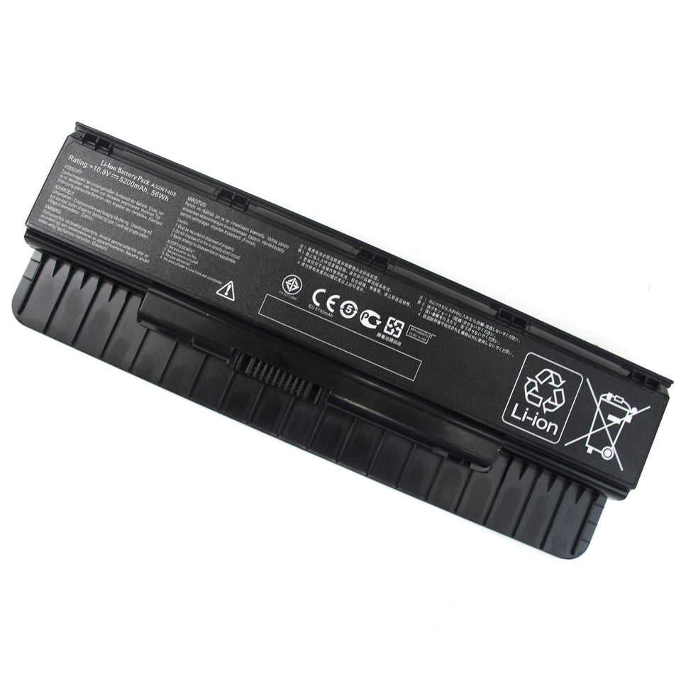 DMKAOLLK A32N1405 battery front view shows compact 6-cell design for longer life