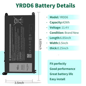 DMKAOLLK battery label close-up with model info for accurate compatibility identification