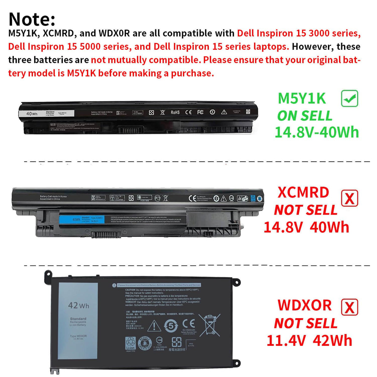 DMKAOLLK Dell Inspiron compatibility across 14 to 17 inch laptops