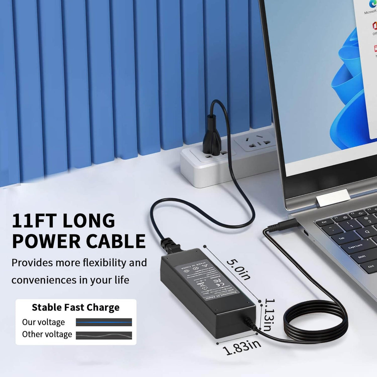 DMKAOLLK Packaging with included AC adapter and power cord for ready setup