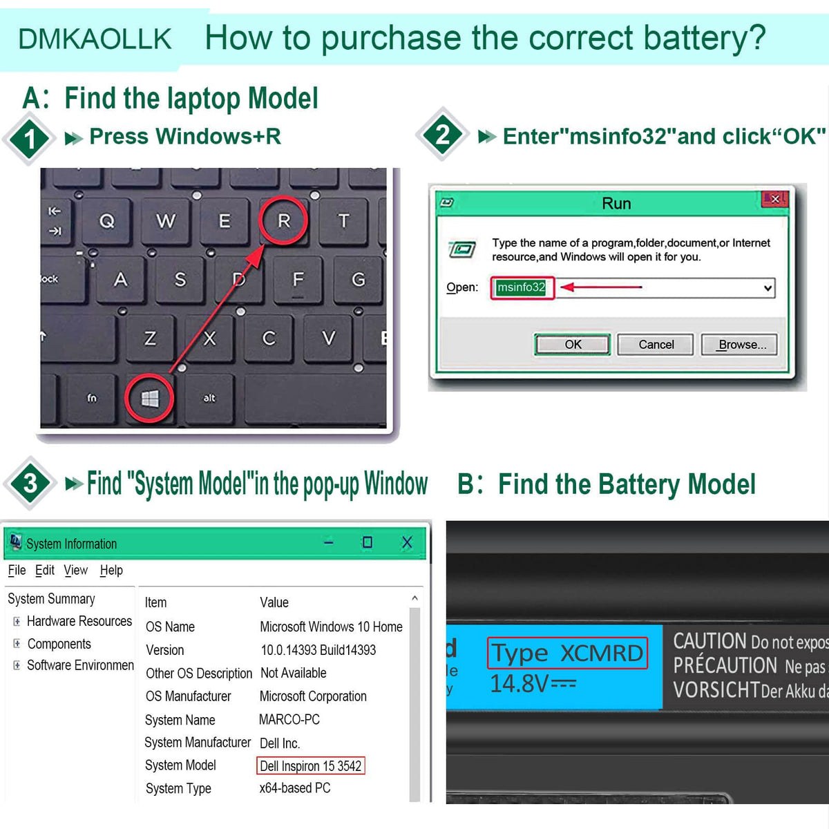 DMKAOLLK Vostro compatibility battery for 2421 series ensures replacement value.