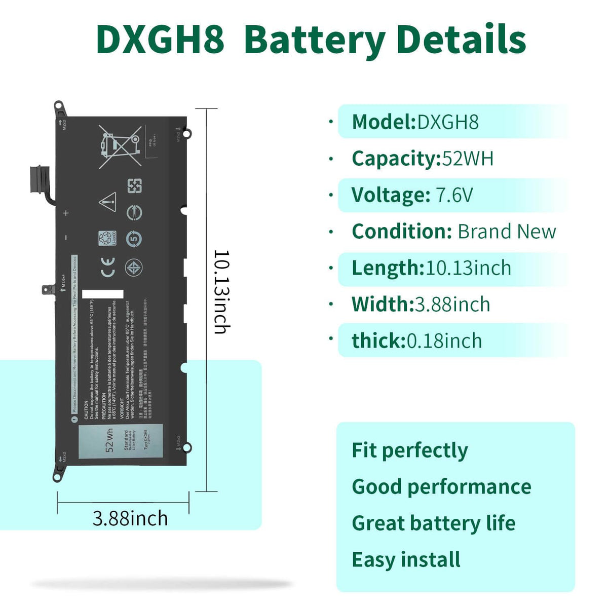 DMKAOLLK DXGH8 close-up of cells illustrating build quality