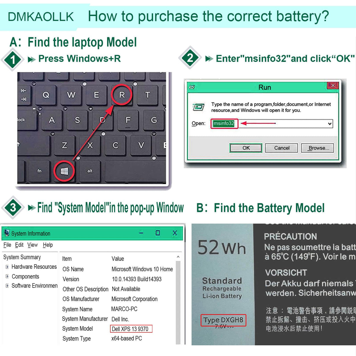 DMKAOLLK DXGH8 in a laptop on a desk highlighting portable power