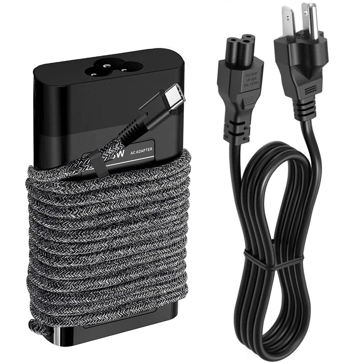 DMKAOLLK front view of slim 65W USB-C charger showing compact design and portability benefits