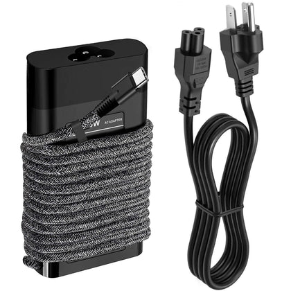 DMKAOLLK front view of slim 65W USB-C charger showing compact design and portability benefits