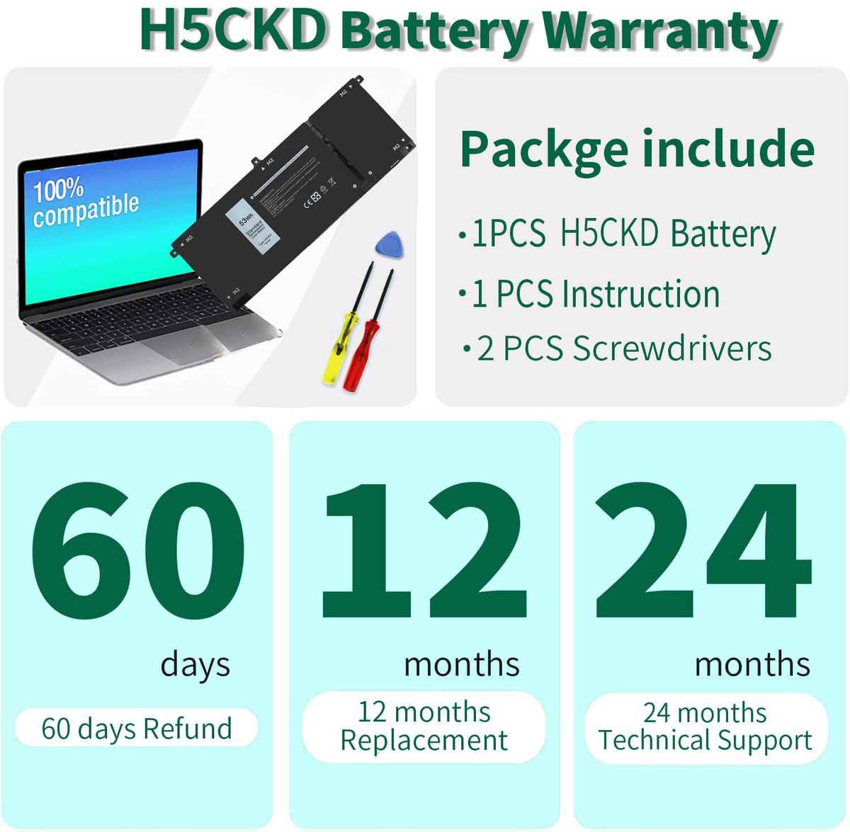 DMKAOLLK battery next to ruler for scale showing compact form-factor