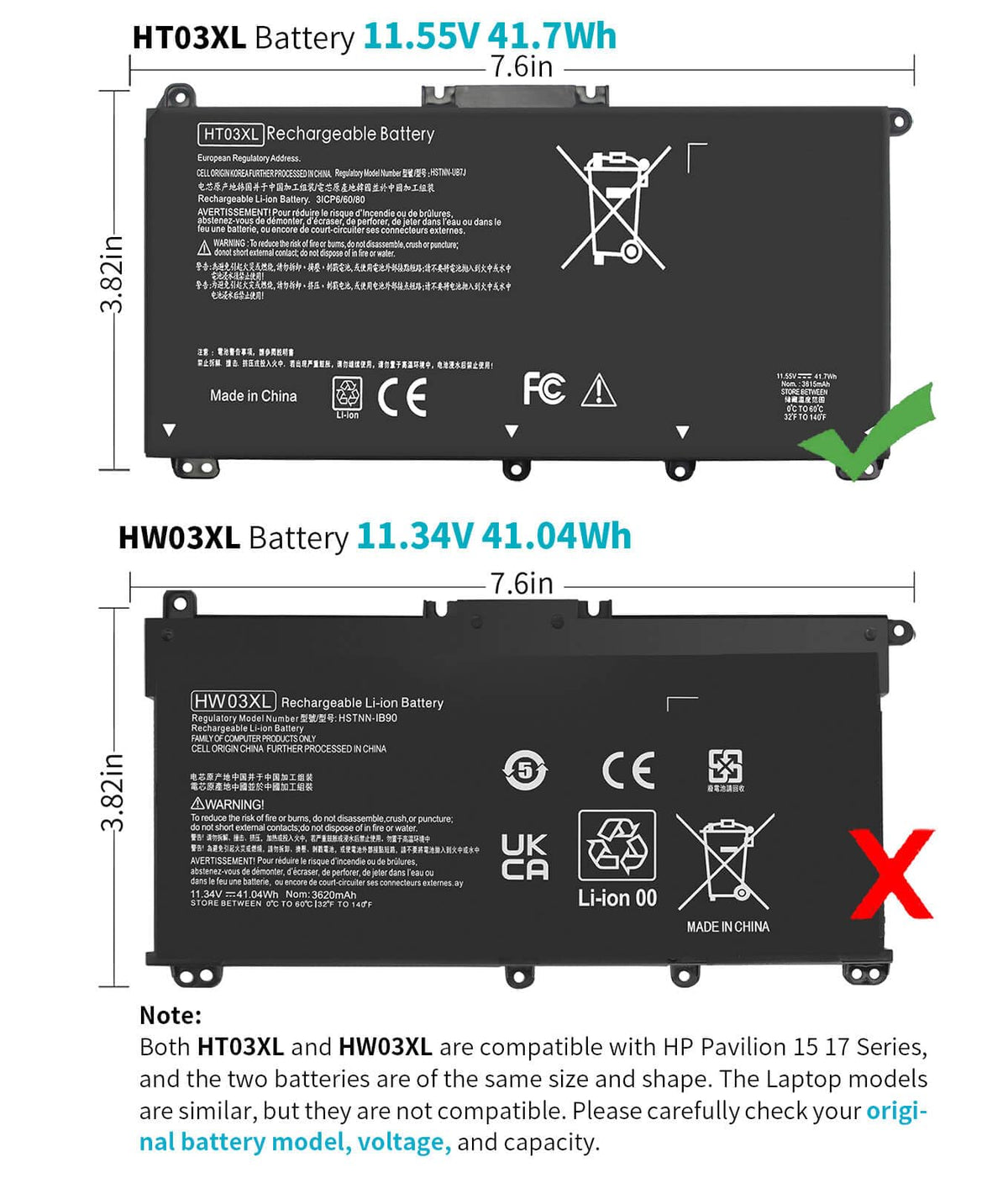 DMKAOLLK HT03XL installed inside an HP Pavilion laptop showing proper alignment and function