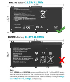 DMKAOLLK HT03XL installed inside an HP Pavilion laptop showing proper alignment and function
