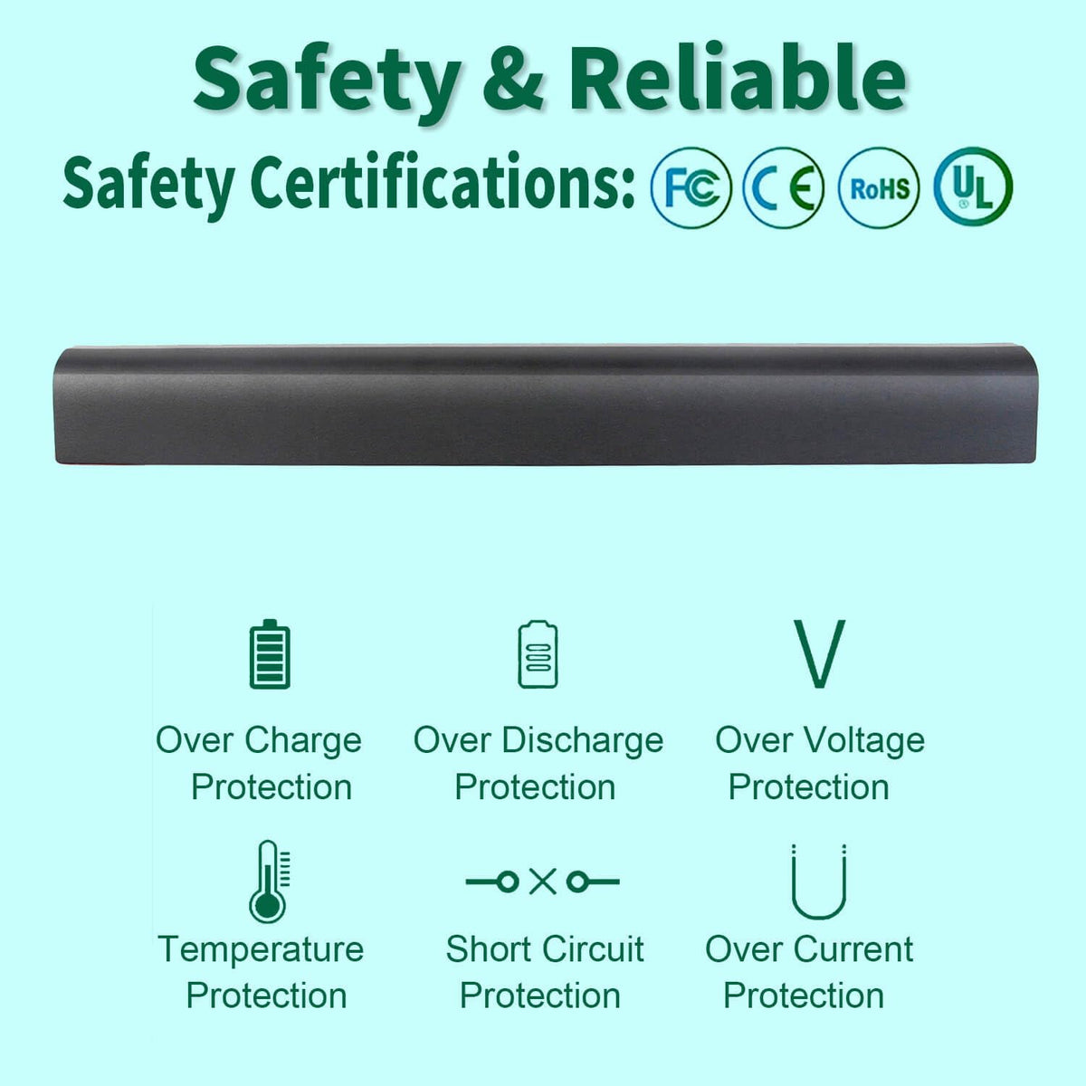 KI04 battery installed in HP Pavilion laptop for extended use