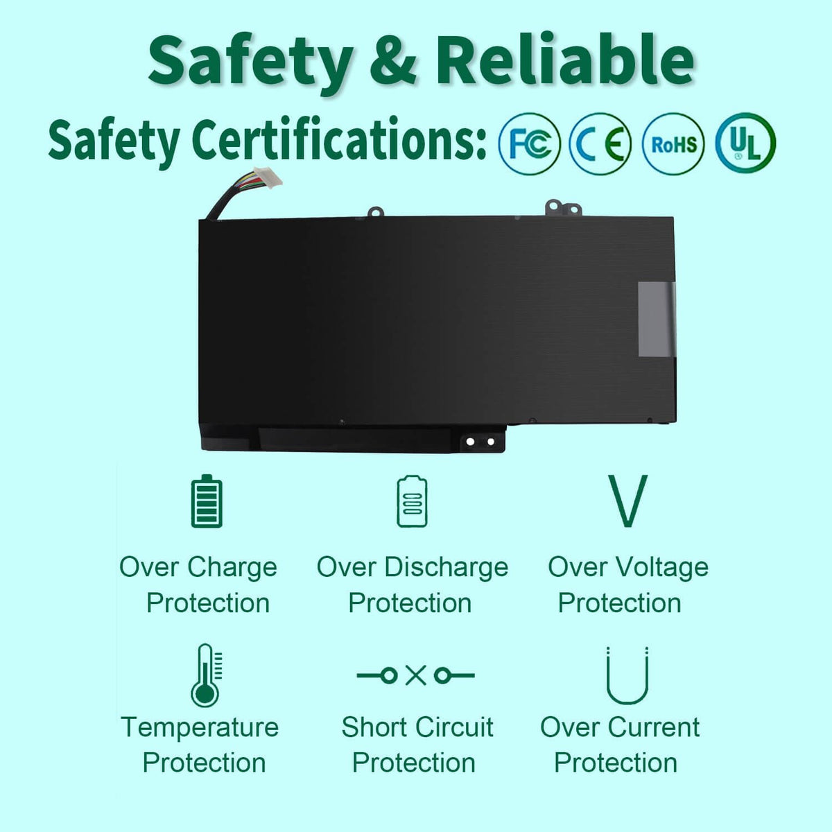 DMKAOLLK NP03XL connector detail highlighting secure fit and safe electrical contact