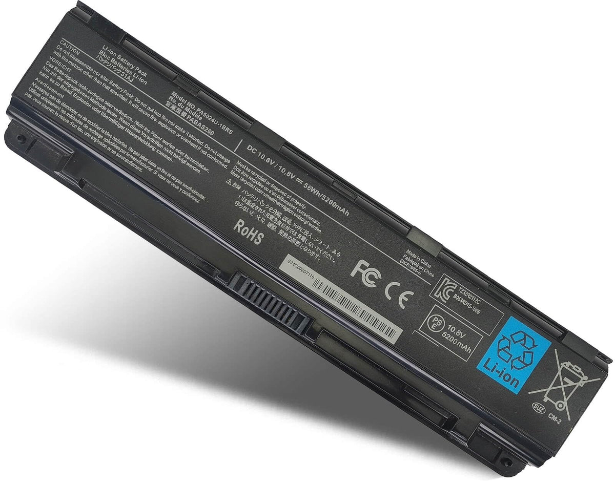 DMKAOLLK PA5024U-1BRS battery front view for reliable Toshiba compatibility.