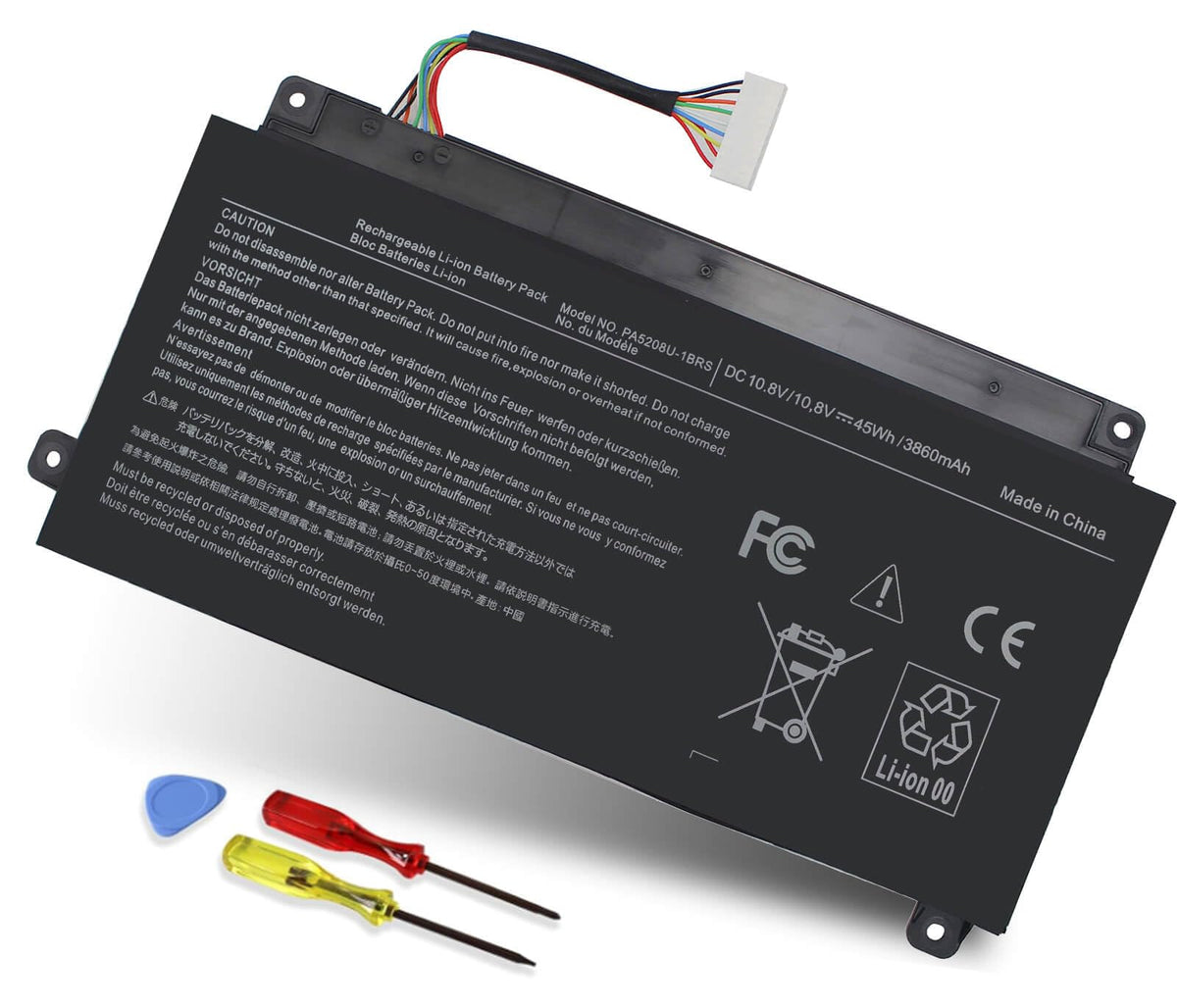 DMKAOLLK PA5208U-1BRS battery closeup for Toshiba Chromebooks delivering stable power