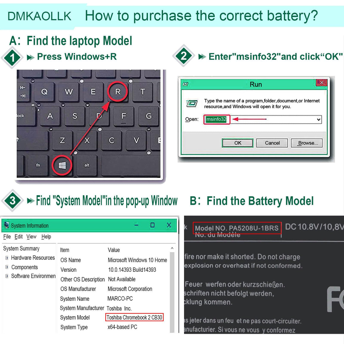 DMKAOLLK PA5208U-1BRS battery recharge cycle information for longevity