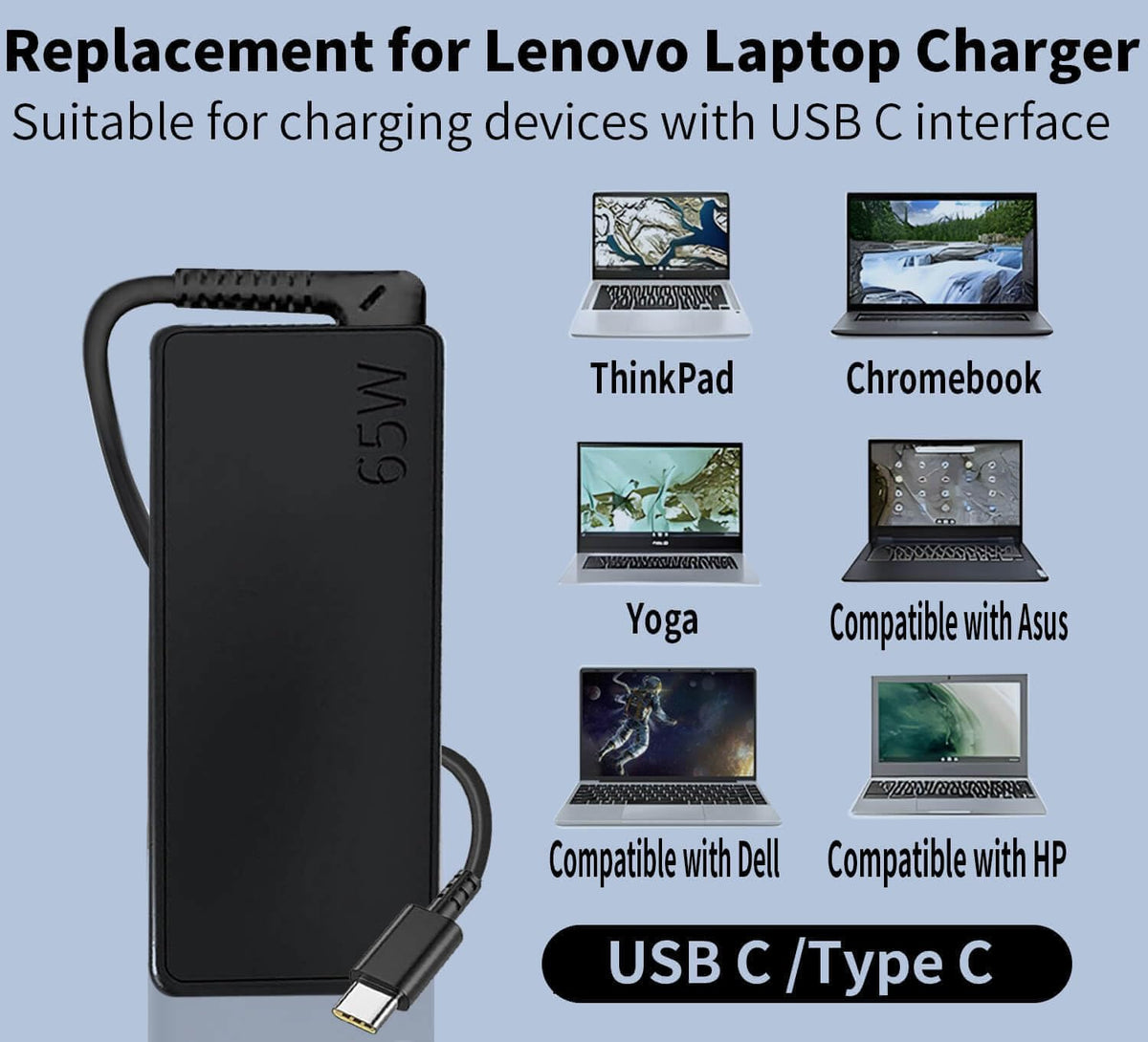 DMKAOLLK charger packaging includes user manual for quick setup.