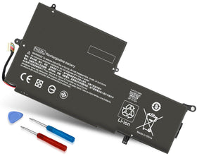 DMKAOLLK battery front view showing form factor and secure fit benefit