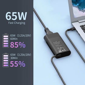 DMKAOLLK USB-C connector close-up showing durable tip for reliable charging connection