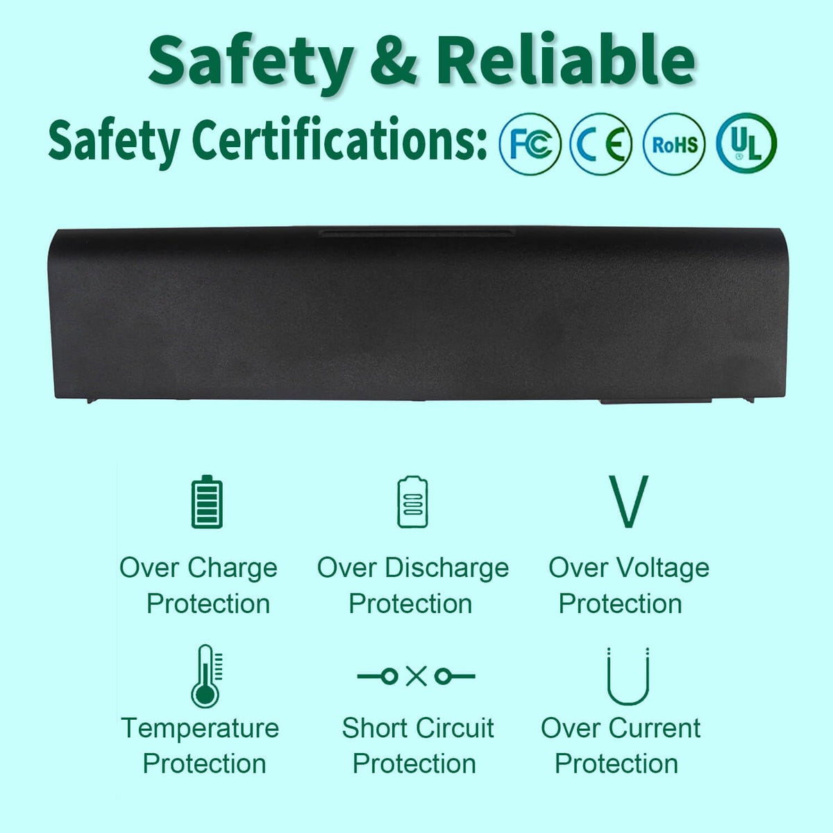 DMKAOLLK T54FJ 60Wh battery label with model details for verification