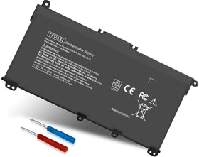 DMKAOLLK TF03XL battery pack, front view, extends HP Pavilion X360 runtime with reliable power.