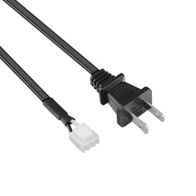 Dmoizka power cord connected to a power board supports safe home use.