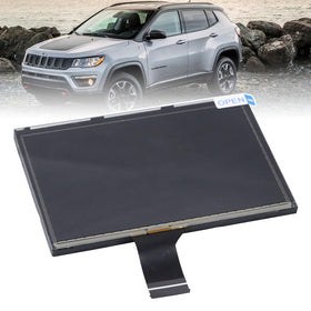Dngbymx 7-inch Uconnect digitizer for Jeep Compass improves touch accuracy and display clarity.