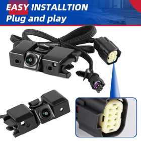 Dngbymx camera electrical plugs showing both connector types for power tailgate compatibility and simple install