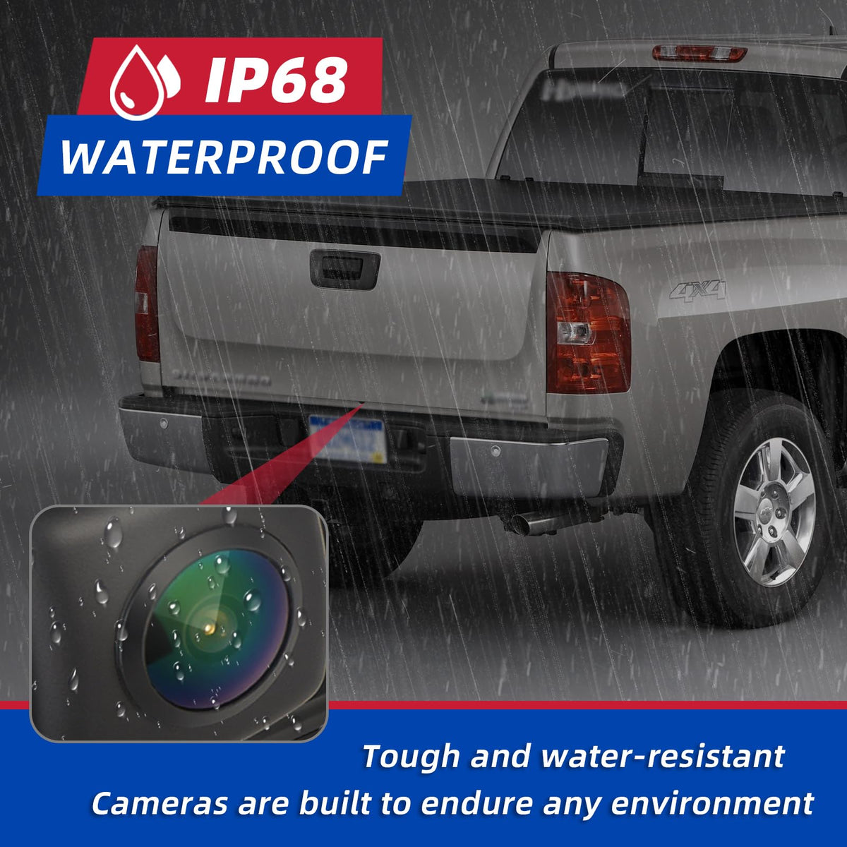 Dngbymx camera waterproof seal detail protecting internal components from rain and road spray