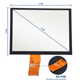 Dngbymx Dodge Charger 2017-2022 digitizer enables accurate touch input.