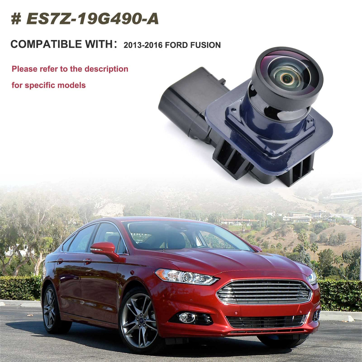Dngbymx Fusion backup camera wide-angle view for safer parking