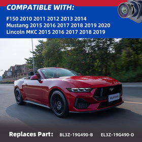 Dngbymx Ford Mustang backup camera delivers sharper image with wider angle for easier parking