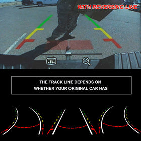 Dngbymx Plug-and-play rear camera with OEM interface for easy wiring