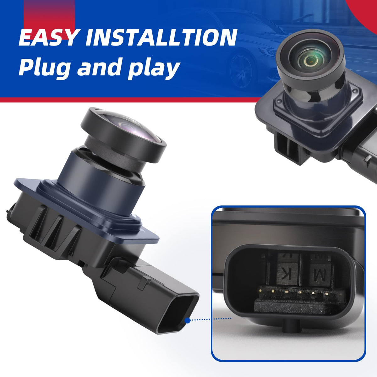Dngbymx rear view camera waterproof coating supports reliable performance in rain or snow