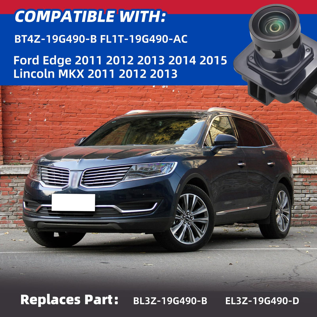 Dngbymx rear view camera wide-angle lens for broader parking view